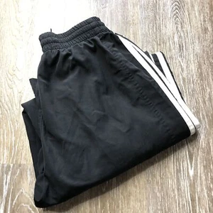 ADIDAS Stretch Waist Black Activewear Athletic Track Pants Boy's Size Medium - Picture 1 of 12