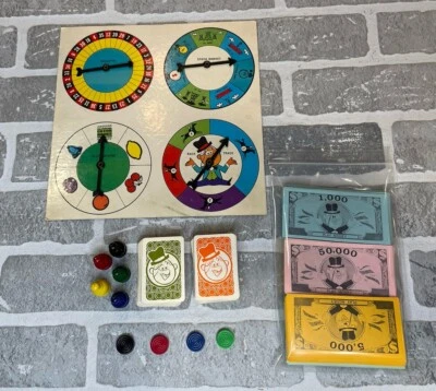 Vtg 1965 Go For Broke Board Game Replacement Money Cards Tokens Movers - Image 1 of 4