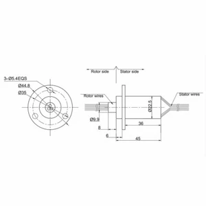 Anillo Deslizante de Rotación Flexible° para CCTV y Equipo de Monitoreo de Seguridad - Imagen 1 de 12