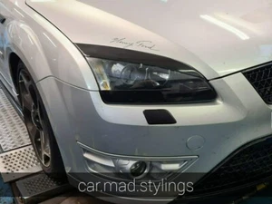 C.M.S Black Plastic Top & Bottom Eyebrows to fit FORD FOCUS MK2 ST/TDCI/Eyelids - Picture 1 of 8