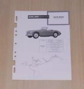 AUSTIN HEALEY 100 SIX BN6 GIRLING Brakes Data Guide 1958-59 - Picture 1 of 2