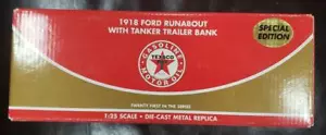 1918 FORD RUNABOUT w/TANKER TRAILER BANK "TEXACO" 1/25th SCALE.  - Picture 1 of 3