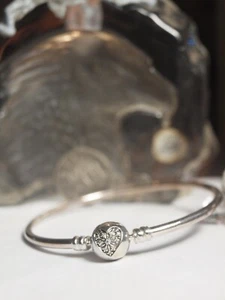 "BRAZALETE GENUINO DE PLATA PANDORA 925 ""YOU DERRIT MY HEART"" MARCADO: ¡S925 ALE! - Imagen 1 de 6