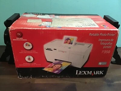 Lexmark P350 Portable 4" x 6" Color Photo Printer 22W0000 - New In Original Box  - Image 1 of 4