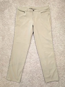 Pantalón Lululemon ABC Calce Clásico Elastizado 5 Bolsillos Beige Para Hombre Talla 36x32 - Imagen 1 de 12