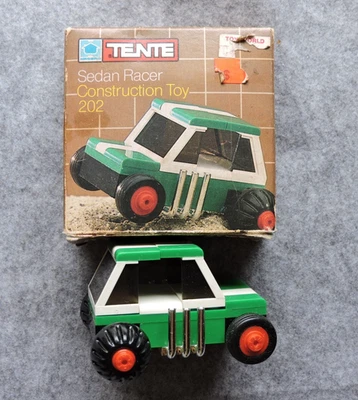Juguete de construcción TENTE Sedán Racer #202 1977 Hasbro con caja Foto 1 de 2