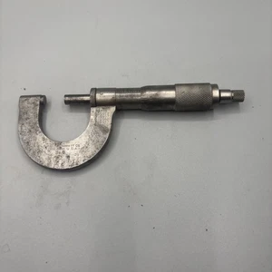 Vintage Starrett Outside 1” Machinist’s Micrometer No.3 Made In USA Works Great - Picture 1 of 14