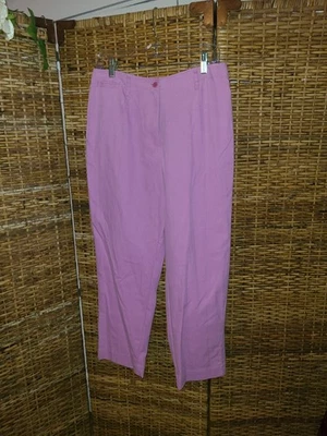 Calça Magenta David Brooks Comprimento Capri Tamanho 12 Rosa Antiga Nova Com Etiqueta - Imagem 1 de 4