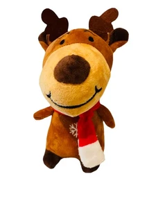 Juguete navideño de felpa suave de reno marrón 7"" ¡NUEVO SIN ETIQUETAS! - Imagen 1 de 4