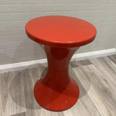 Vintage Retro Red stamped Tam Tam plastic stool Retro Habitat Space Age Atomic - Image 1 of 4