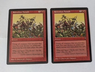 2 Relentless Assault Visions MTG NM Free shipping with tracking - Image 1 of 2