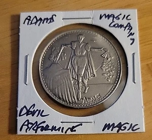 Adams Magic Company Medaille Münze Medaille Performing Devil Satan Cape 1950 - Bild 1 von 2
