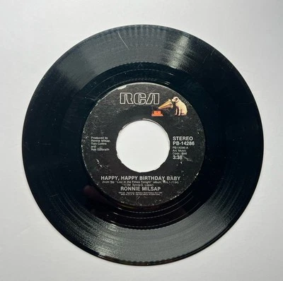 I'll Take Care Of You / Happy, Happy Birthday Baby - Ronnie Milsap 45 RPM Vinyl - Image 1 of 2