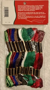 12 skeins RAYON Embroidery Floss Beautiful Vibrant Colors 6 Strand Designs New - Picture 1 of 3