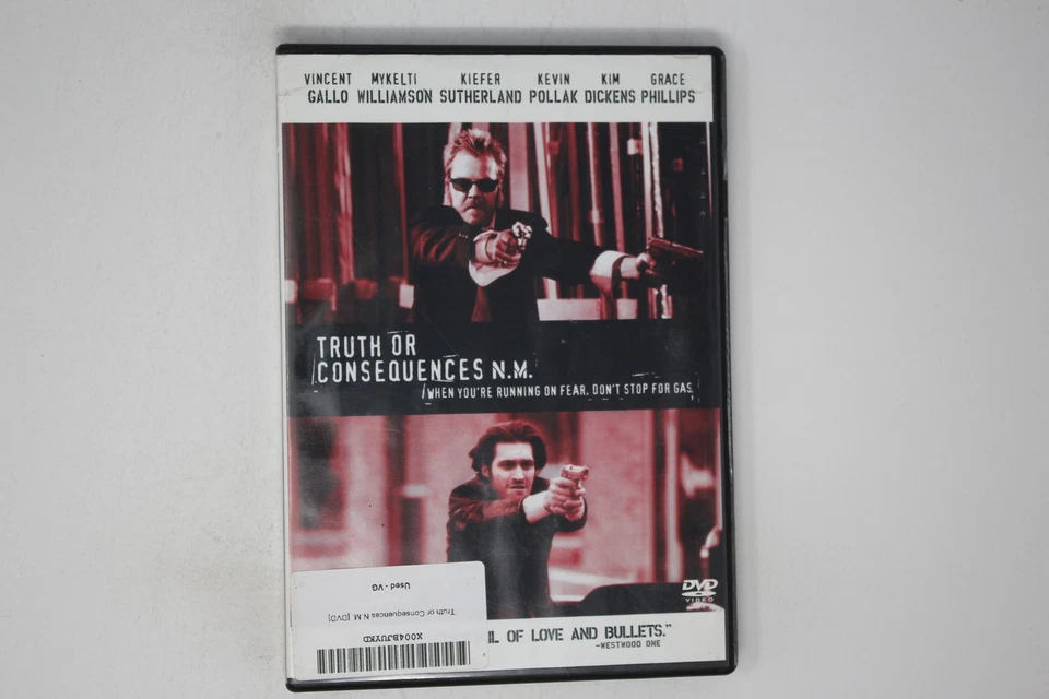 Truth or Consequences N.M. DVD Vincent Gallo Kiefer Sutherland Foto 1 de 1