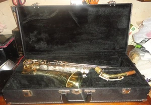 RARE VINTAGE PRE 1930 CONN SHOOTING STAR TENOR SAXAPHONE CASE SERIAL 73949 USA - Bild 1 von 16
