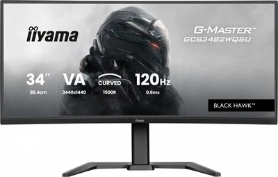 4948570125159 Monitor 34 inches G-Master GCB3482WQSU-B1,VA,UWQHD,120HZ,1500R, 21 - Bild 1 von 4