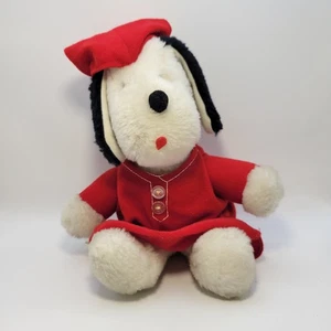 Vintage Knickerbocker Hund • Animals of Distinction • rotes Kleid Schlafmütze •... - Bild 1 von 7