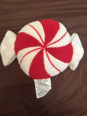 Nueva almohada de felpa Target Wondershop Navidad menta caramelo Foto 1 de 3