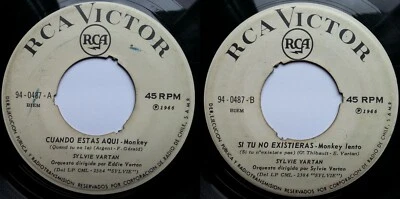 SYLVIE VARTAN QUAND TU ES LA/SI TU N'EXISTAIS PAS 1966  RARE CHILEAN PRESS ONLY! - Image 1 of 4