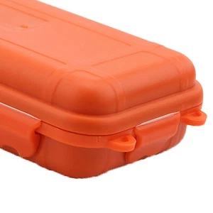L ORANGE Outdoor Survival Shockproof Waterproof Storage Box Sealed Containe BT - Picture 1 of 22