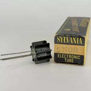 (1) Tested Sylvania 2N68 PNP Germanium Power Transistor with Original Box - Picture 1 of 8