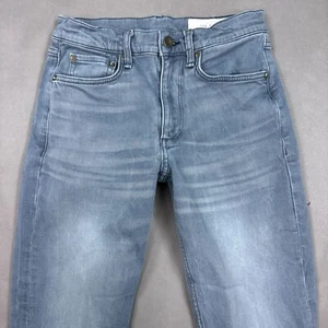 Rag Bone Jeans Mens 28x32 Blue Denim Pants Fit 2 Slim Washed Out Faded Whisker - Picture 1 of 18