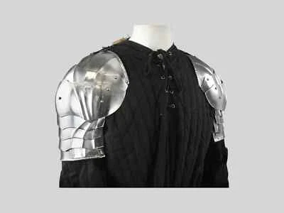 Juego de caballeros góticos de acero medieval con armadura de brazo superior - Brazo de hombro Larp Lady Foto 1 de 4