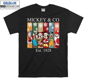 Mickey 1928 Navidad Póster Camiseta Regalo Sudadera con Capucha Camiseta Hombres Mujeres Unisex E113 - Imagen 1 de 5