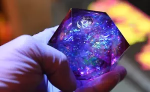 ElectroHex 63mm CassioChonk by Cassiopeia Dice - Picture 1 of 3
