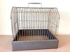 Vintage Metal Bird Cage Unused Wire Carrier Finch Canary Parakeet Small Pet USSR
