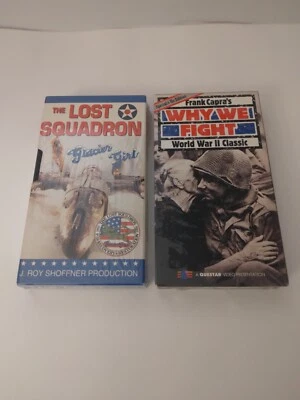 2 VHS Tapes: Frank Capra's Why We Fight World War II Classic/The Lost Squadron  - Image 1 of 3