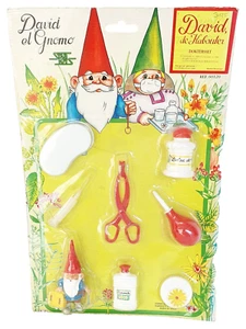 Unieboek NV DAVID THE GNOME "DOCTOR SET" + Unique 3.5" PVC Vinyl Figure MOC`88! - Picture 1 of 6