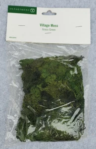 Dept. 56 Village Moss Accessory Grass Green Retired 52979 New in Bag - Picture 1 of 2