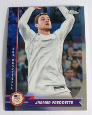 2024 Topps Chrome U.S. Olympic Refractor #76 Jimmer Freddette - Image 1 of 2