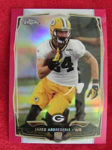 2014 Topps Chrome Jared Abbederis 130 ROOKIE PINK REFRACTOR #/399 - Picture 1 of 2