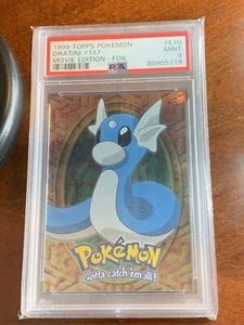 1999 Topps Pokemon Movie Edition #E10 Dratini #147 Silver Foil PSA 9 OTTIME CONDIZIONI - Foto 1 di 2