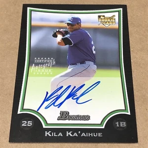 2009 Bowman Kila Ka'aihue #222 Auto Rookie Trading Card Signed - Picture 1 of 7