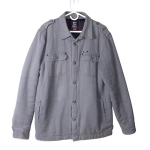 Vintage Vans Joel Tudor Off The Wall Gray Men's Jacket Size L Quilt Lined Skater - Picture 1 of 15