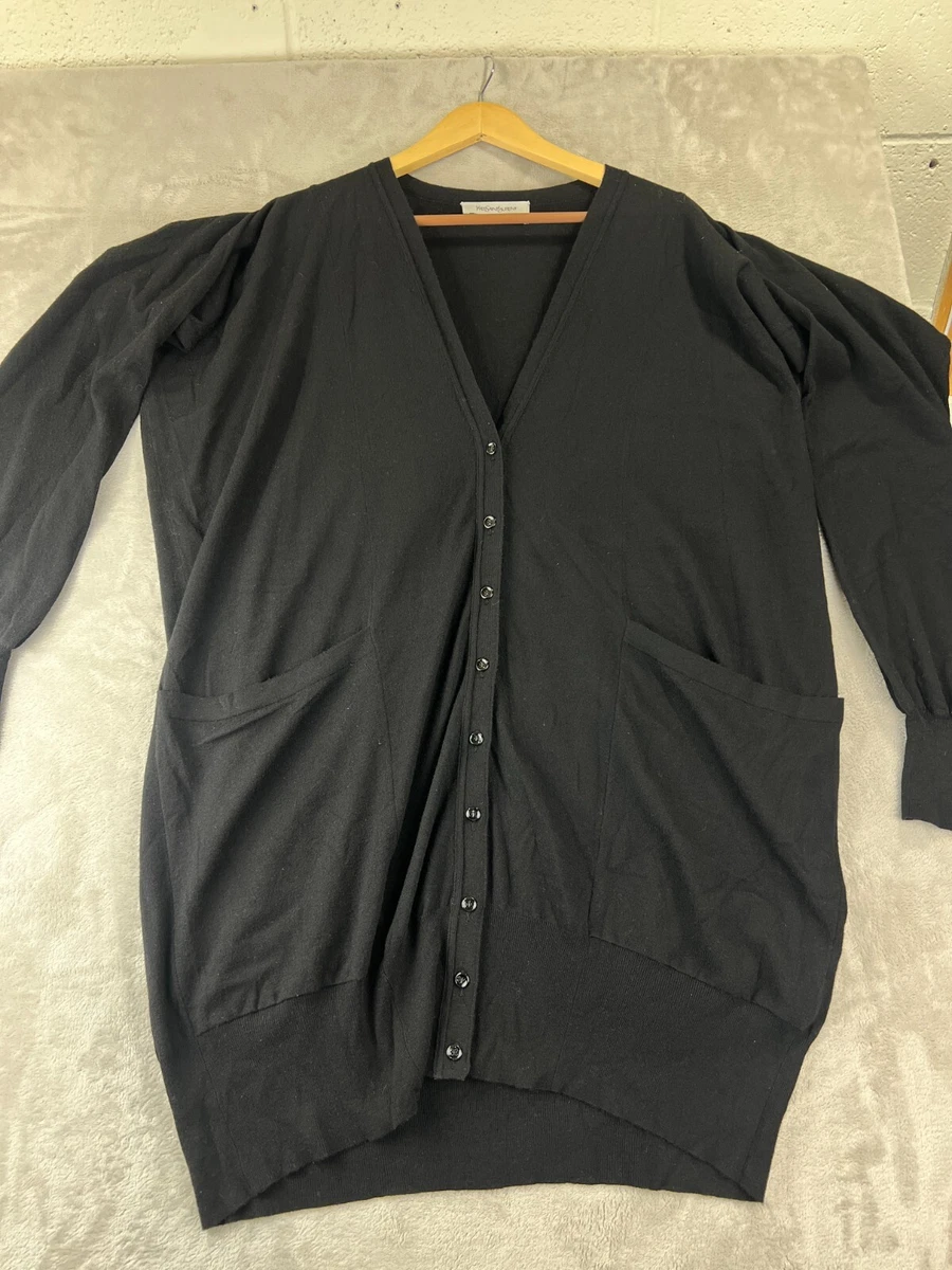 トップス retro Yves Saint Laurent cardigan gray Yves Saint Laurent Cardigan Sweaters for Women for sale | eBay