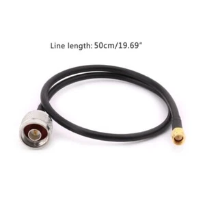 SMA Male To N Type Male RG58 Pigtail Cable 50cm Connector Wifi Cables - Zdjęcie 1 z 8