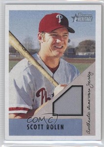 2002 Bowman Heritage Relics Scott Rolen #BH-SR HOF