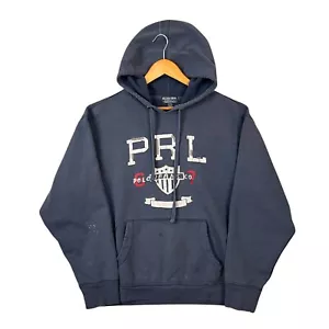 Polo Ralph Lauren Vintage Felpa con Cappuccio Uomo Extra Large Blu Felpa Pullover XL - Foto 1 di 11