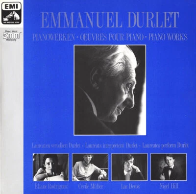 EMMANUEL DURLET Piano Works RODRIGUES MULLER DEVOS HILL PIANO EMI A065-2706291 - Image 1 of 3