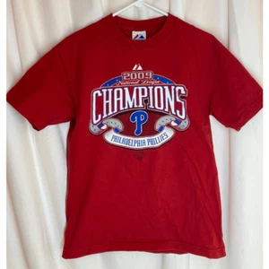 Philadelphia Phillies Majestic Herren Trikot rot 2009 National League Champions M - Bild 1 von 6