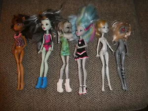Lote de 6 muñecas Monster High 2011 - 2015 usadas - Imagen 1 de 4