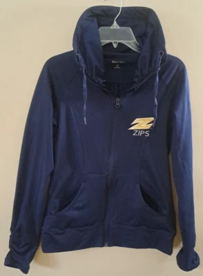 Sport-Tek NCAA Akron Zips Full Zip Cowl Neck Sweatshirt Size Small - Image 1 of 4