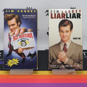 Ace Ventura Pet Detective VHS + Liar Liar VHS Jim Carrey 2 Movies - Picture 1 of 14