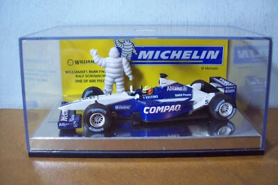 1/43 MINICHAMPS MICHELIN CAJA RALF SCHUMACHER WILLIAMS BMW FW23 2001 Foto 1 de 4