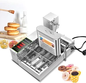 Digital Automatische Donut Maker Kommerzielle Auto Mini Donutmaschine Friteuse - Bild 1 von 8